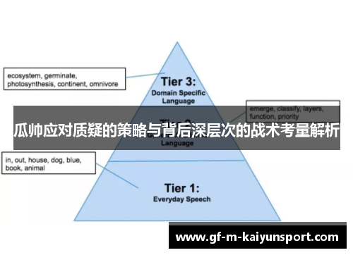 瓜帅应对质疑的策略与背后深层次的战术考量解析